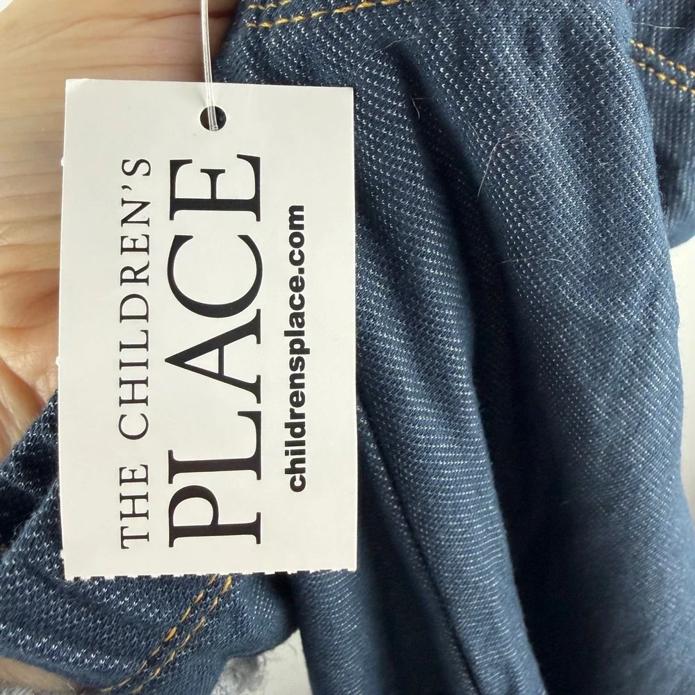 The Children's‎ Place Girls Denim Leggings Dark Indigo Blue Jeggings L 10/12